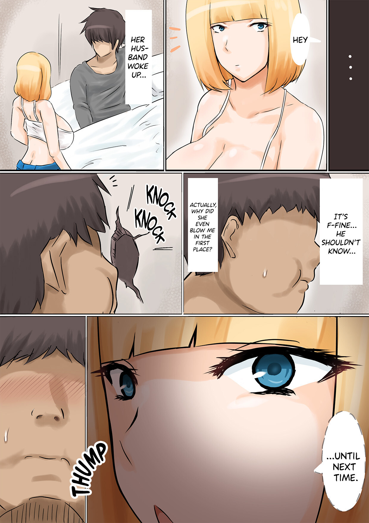 Hentai Manga Comic-Sex With a Married Gyaru Through a Hole in The Wall.-Read-14